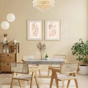 Taklampe Carla G60 Krystall