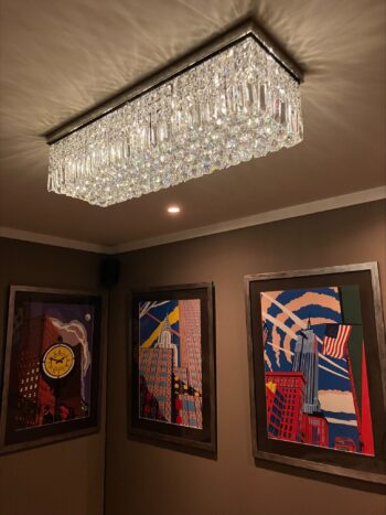 Taklampe Joslin K80 Krystall